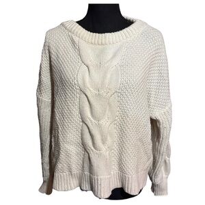 J. Crew Wool Blend Cable Knit Sweater Women's S Small